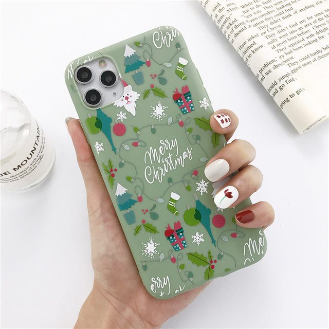 Christmas snowman elk phone case 6499034592764
