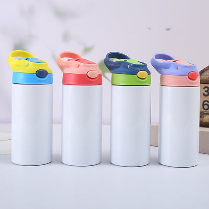 Stainless Steel Children's Straw Cup Sublimation Insulation Sippy Cup 64a5eadd ca6a 41e9 93ed ae0589e43508