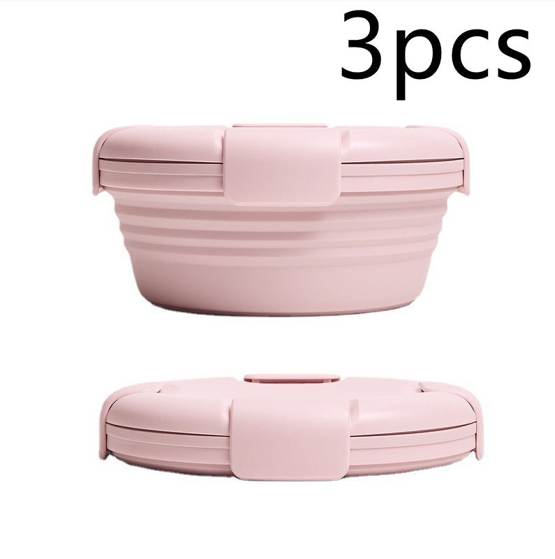 Outdoor Picnic Silicone Folding Lunch Box 64ae2717 c766 4c2f 8f3e d1312b556fd0