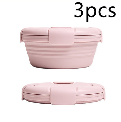 Outdoor Picnic Silicone Folding Lunch Box 64ae2717 c766 4c2f 8f3e d1312b556fd0
