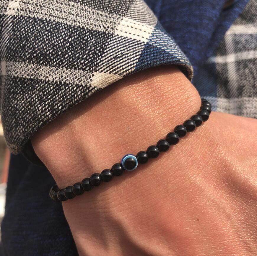 Natural Stone Beads Obsidian Bracelet 64c468f3 e5fc 4bc7 8c66 d5ffc9a4b6b6