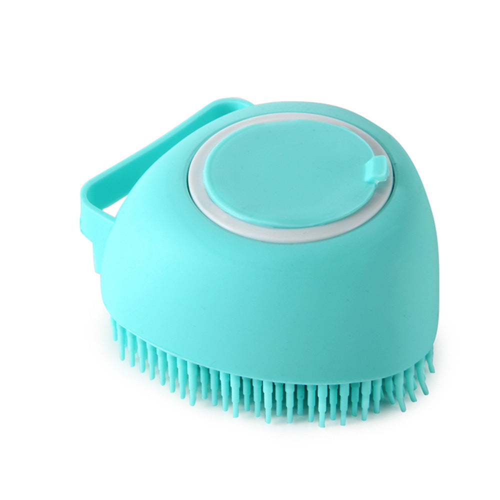 Silicone Dog Bath Massage Gloves Brush Pet Cat Bathroom Cleaning Tool Comb Brush For Dog Can Pour Shampoo Dog Grooming Suppli