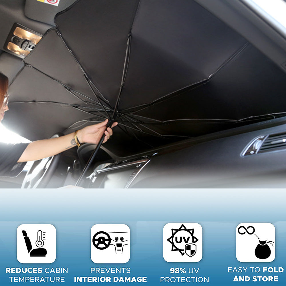 Foldable Car Windshield Sun Shade Umbrella UV Protection Heat Insulation Parasol Auto Front Window Cover Interior Protector S