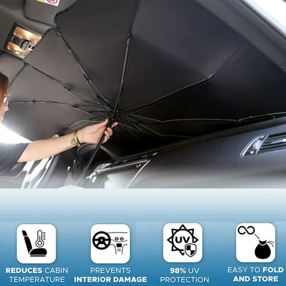 Foldable Car Windshield Sun Shade Umbrella UV Protection Heat Insulation Parasol Auto Front Window Cover Interior Protector S