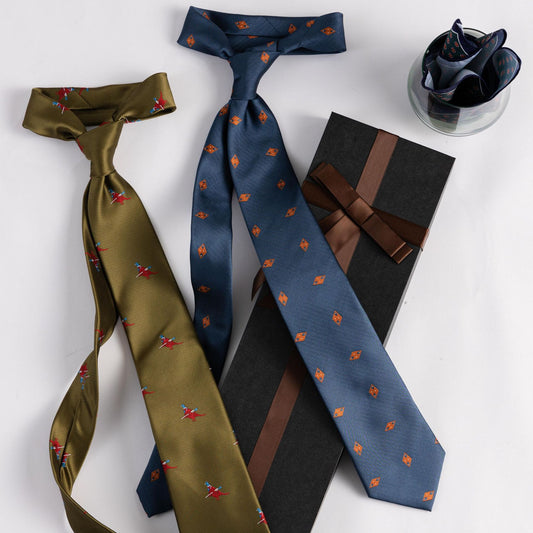 Business Wedding Matching Silk Lined Jacquard Tie 64f3707c ae71 495b 8ed1 67165a9cbdb9