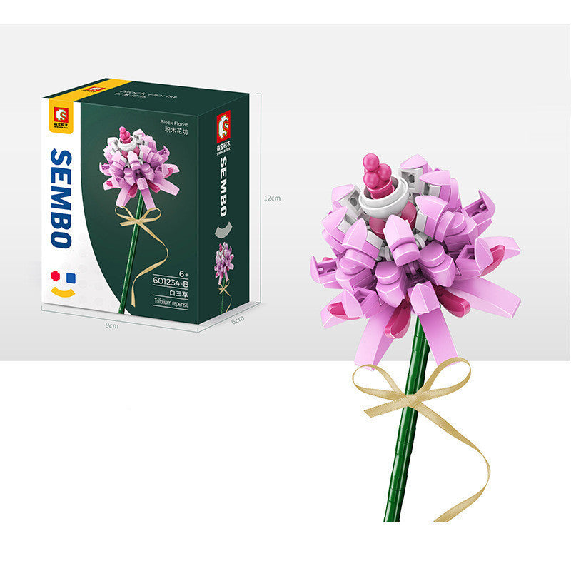 Bouquet Assembled Puzzle Building Block Toy 64fe8548 5a99 4fd0 87f0 eb277a06791f