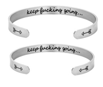 Mantra Bracelet With Quotes Stainless Steel Cuff Inspirational Jewelry Graduation Gift 650476693981