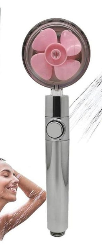 Propeller Driven Shower Head With Stop Button And Cotton Filter Turbocharged High Pressure Handheld Shower Nozzle 650ebf9a 25