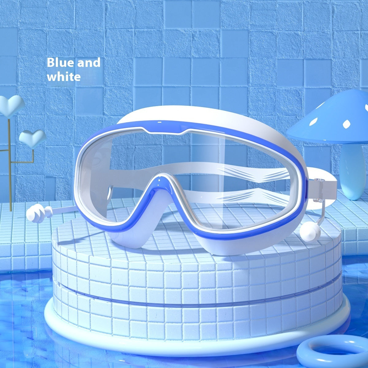Goggles Large Frame Waterproof Non-fogging Swimming Glasses 6526334e 9e22 4062 8729 8359e8614901 trans