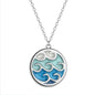 Fashionable Wave Sea Pendant Simple Trendy Stainless Steel Necklace 6531be68 49e6 44c0 a647 b911d5406196