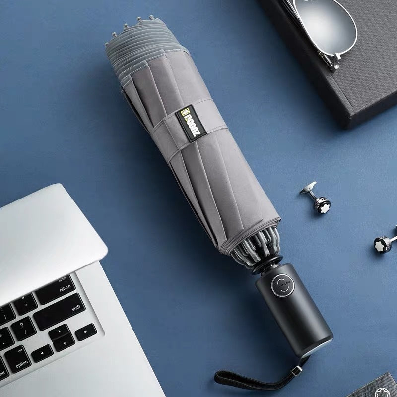 LED Flashlight Lighting Rain and Sunshine Folding Umbrella 653401764205