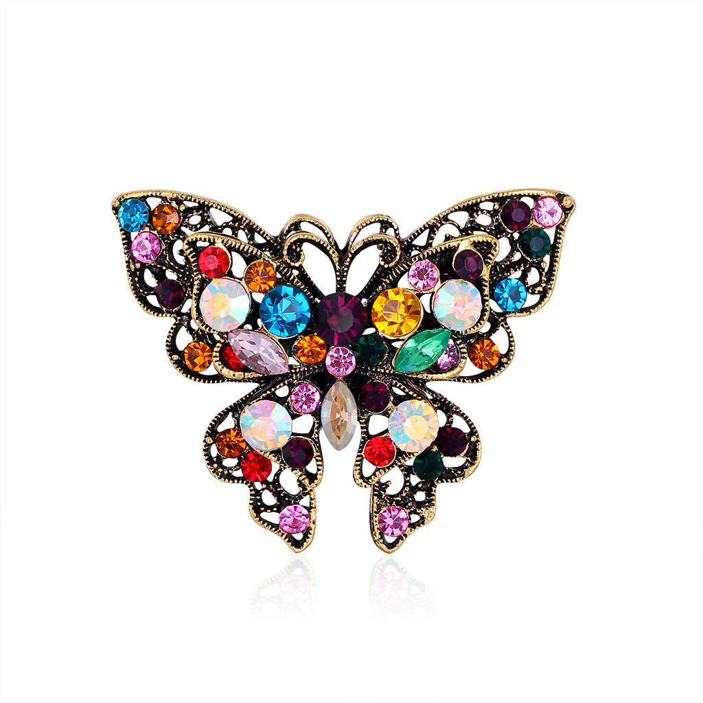 Fashion Butterfly Color Rhinestone Brooch 653481bb 5dba 456a adbc 01e69ea432b2