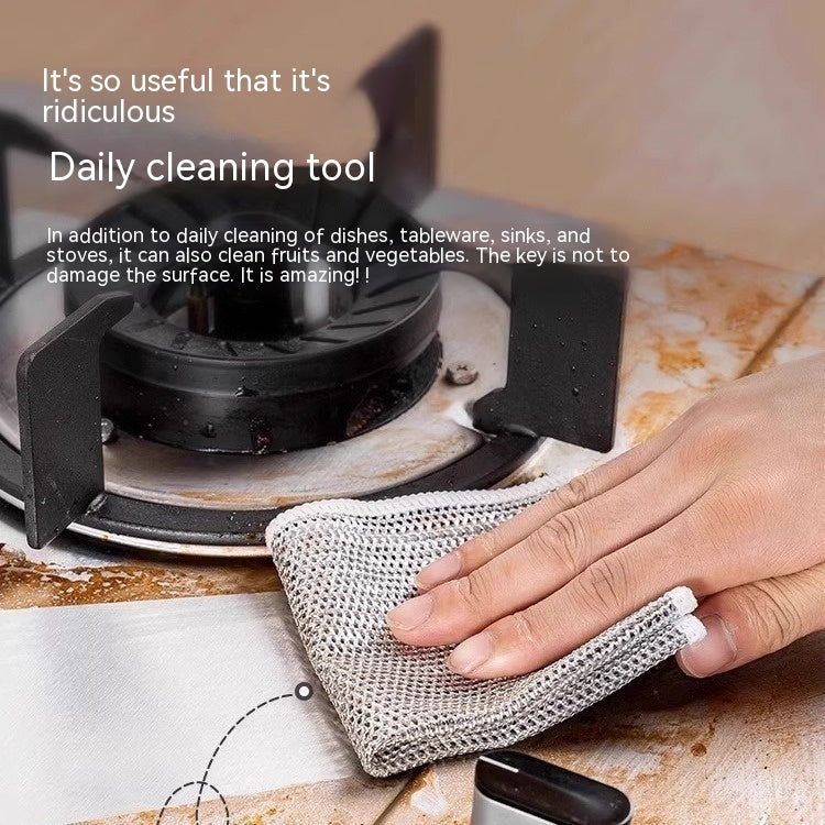 Steel Wire Ball Cloth Kitchen Cleaning Dishcloth 6537622c 6074 4d93 9781 8b30203371c1
