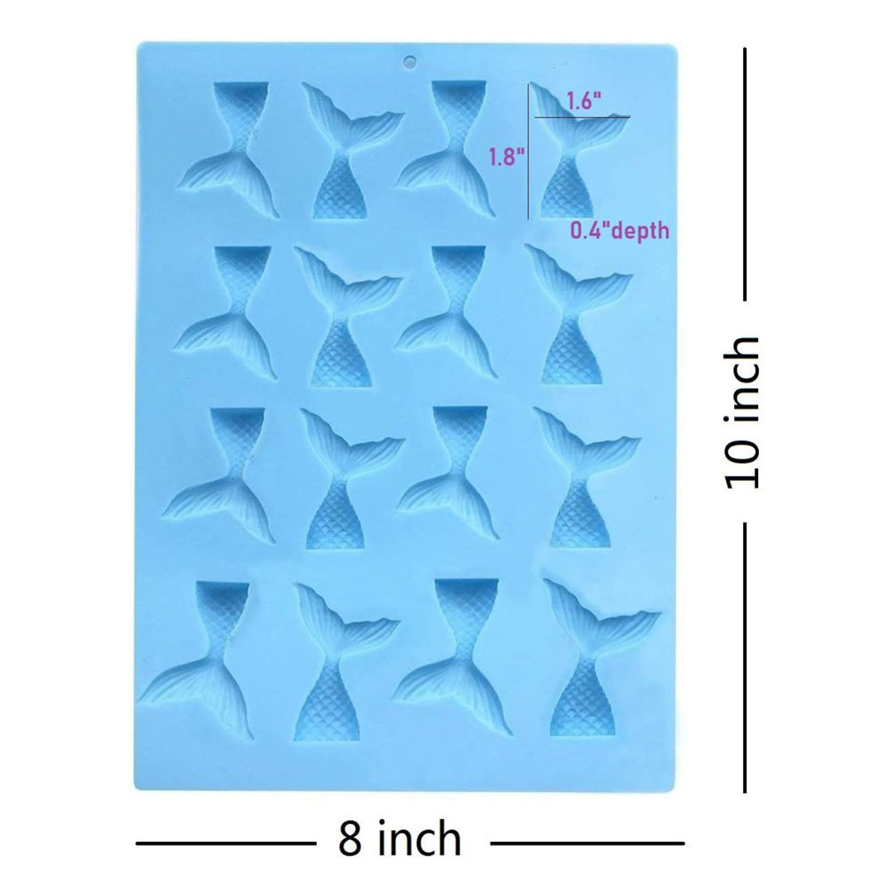 16-piece Fishtail Silicone Fondant Mold Chocolate Mold - HD Wireless Product #6