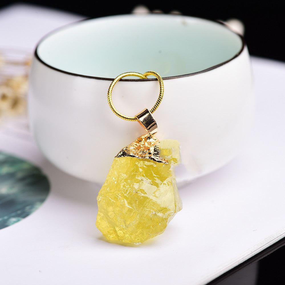 Natural Crystal Pendant Necklace With Gemstones 6549a36f 1ffe 4026 85de d97b285364bf
