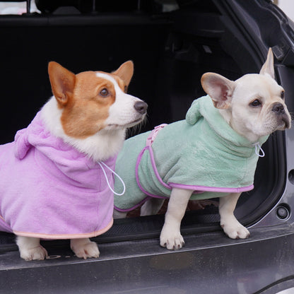 Pet Bathrobe Dog Bath Towel Super Absorbent Shower Cleaning Towel Dog Microfiber Drying Bath Towel Dogs Fast Dry Towel Pet Pr