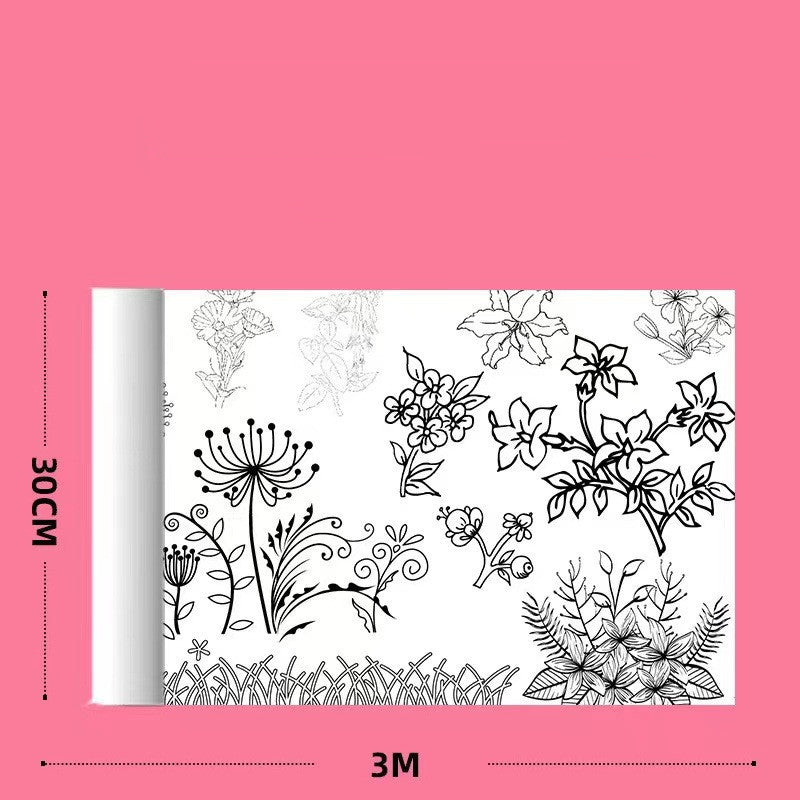 Children's Graffiti Scroll Color Filling Drawing Paper 655a79f7 dc68 455a 8e95 1eb5b3fdff1e