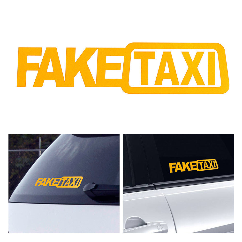Fake Taxi Drifting Sign Funny Car Sticker 655a7d91 d152 4352 b99a ea2bd0b2657b