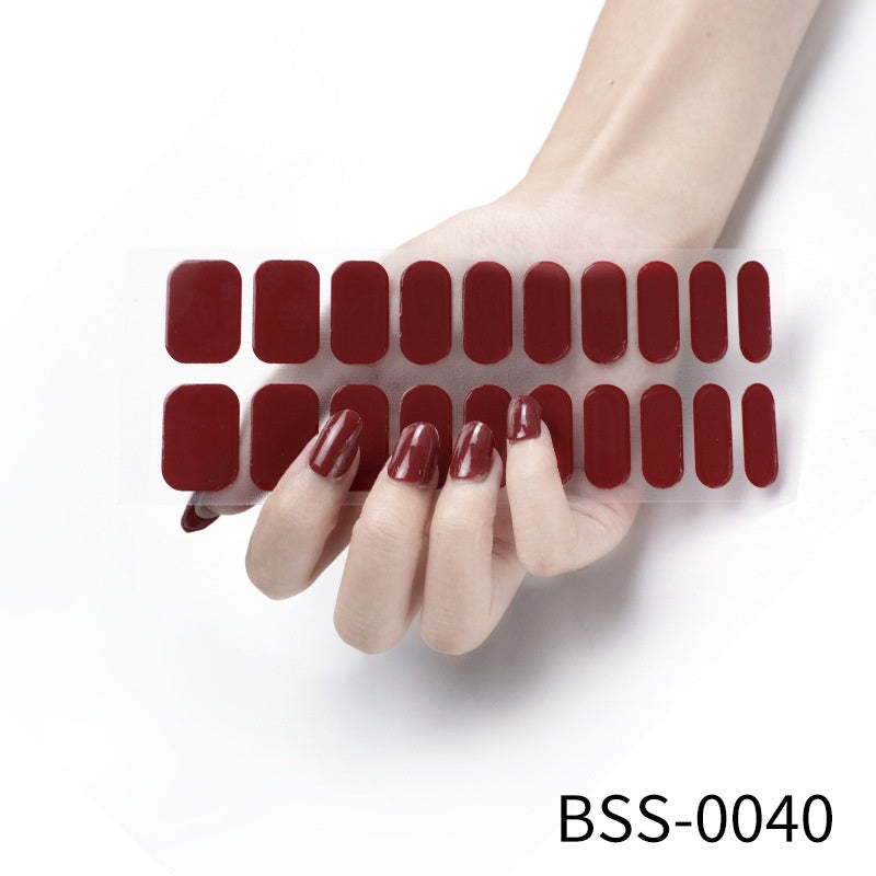Gel Nail Stickers Pure Color UV Semi-curing Phototherapy 655ce75e c018 4d5d a1dd b6a804206ffc