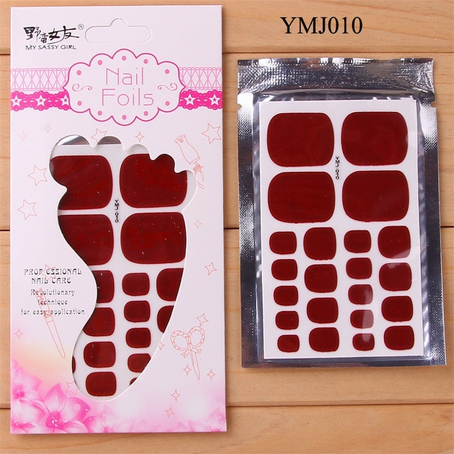 Finished foot nail stickers 6564992599538