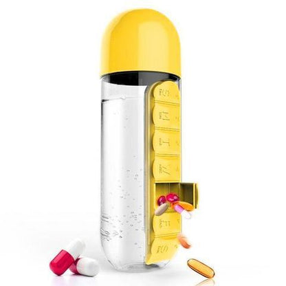 Outdoor Portable One Week Water Cup With Medicine Box 6565739288658