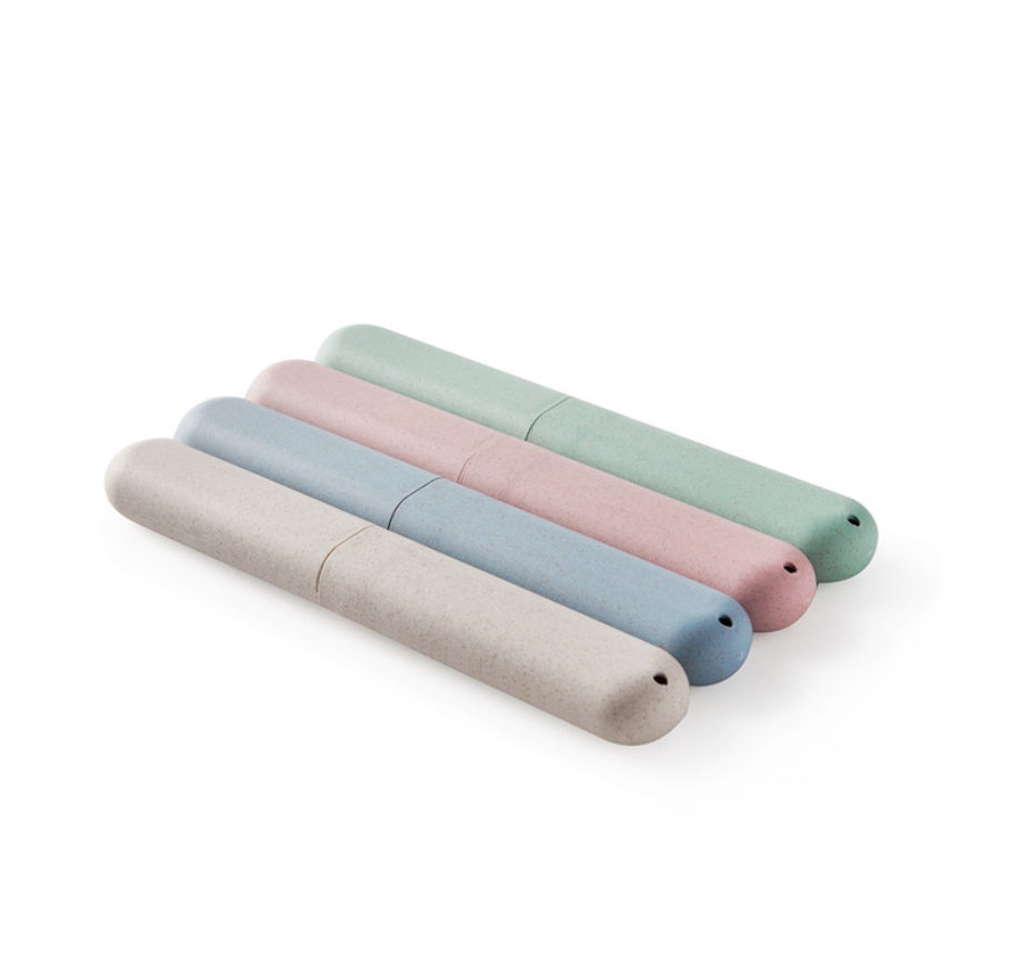 Wheat Straw Travel Toothbrush Cover Health Tooth Brushes Protector Portable Travel Toothbrush Box 6566121399960