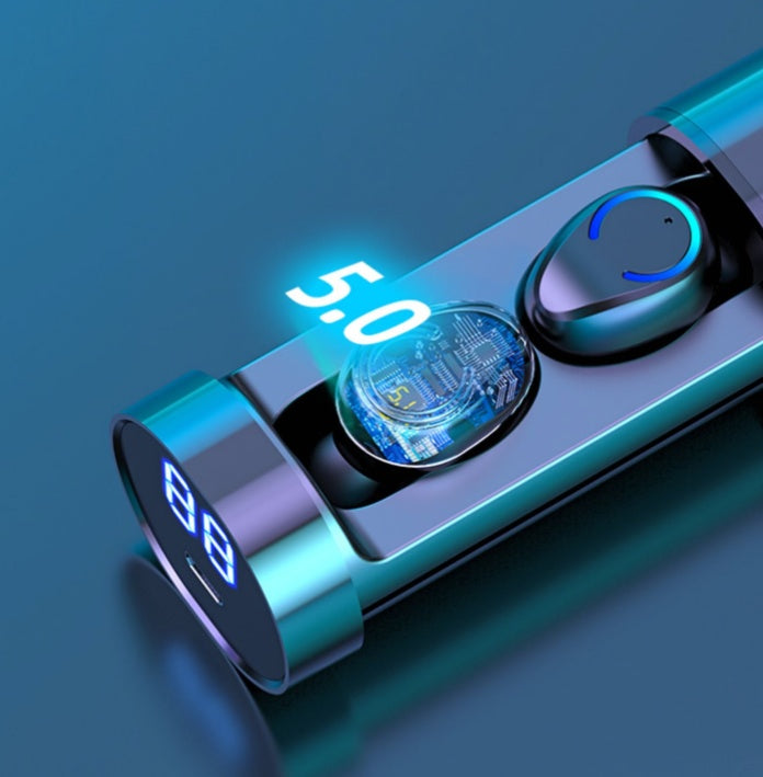 Wireless Dual Ear Wireless Bluetooth Headset 657065041557