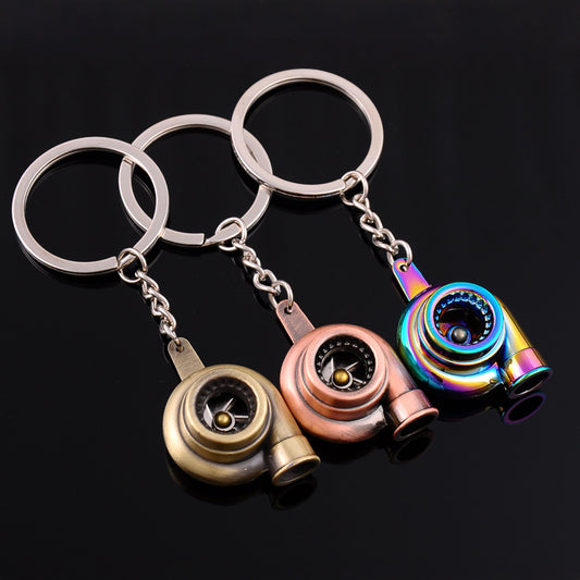 Creative Car Modification Turbocharger Engine Metal Keychain 657159576660