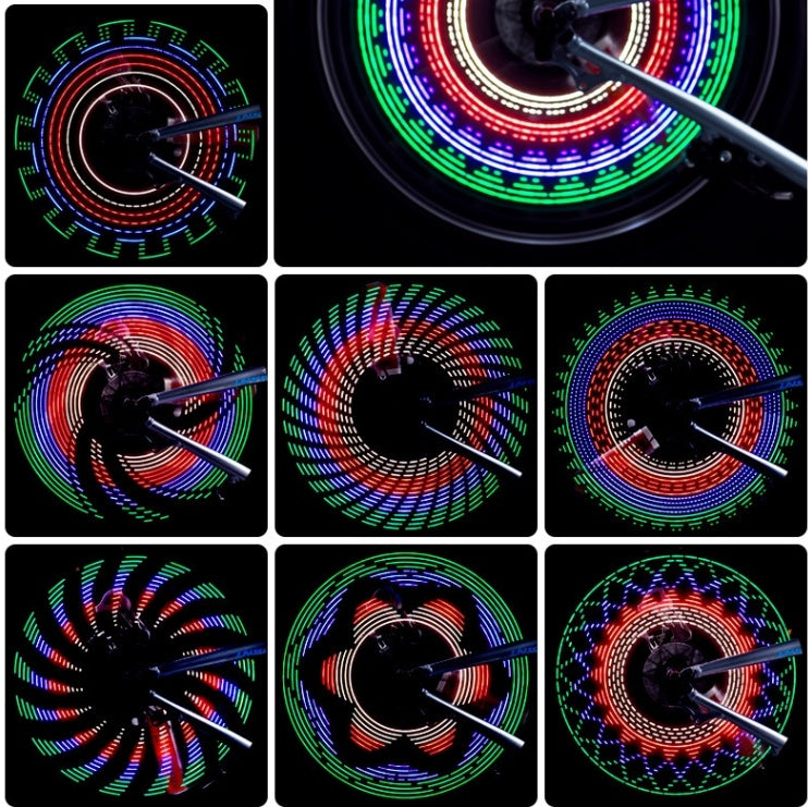 Waterproof LED Bicycle Lights Wheel Lamp Strip 32 Patterns 65721365403