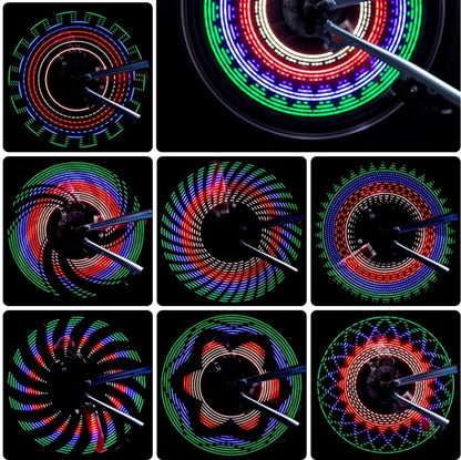 Waterproof LED Bicycle Lights Wheel Lamp Strip 32 Patterns 65721365403