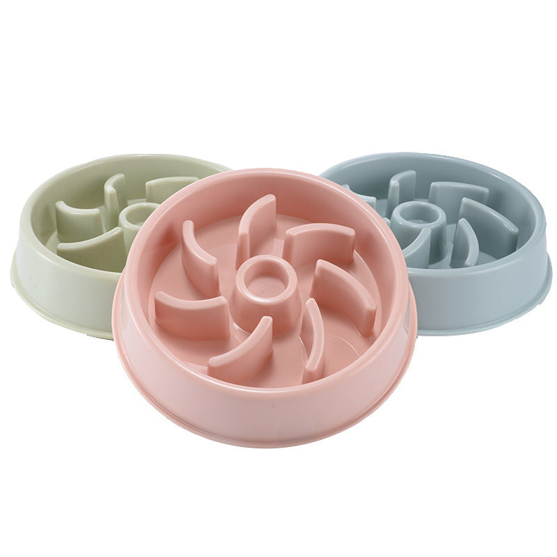Plastic Pet Dogs And Cats Choke Prevention Slow Food Bowl 657916123494