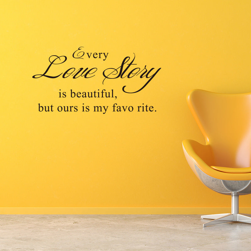Every Love Storyy Printed Wall Stickers Proverbs English Poetry 657e285a f206 4f71 b4ee ad7a18271bb6