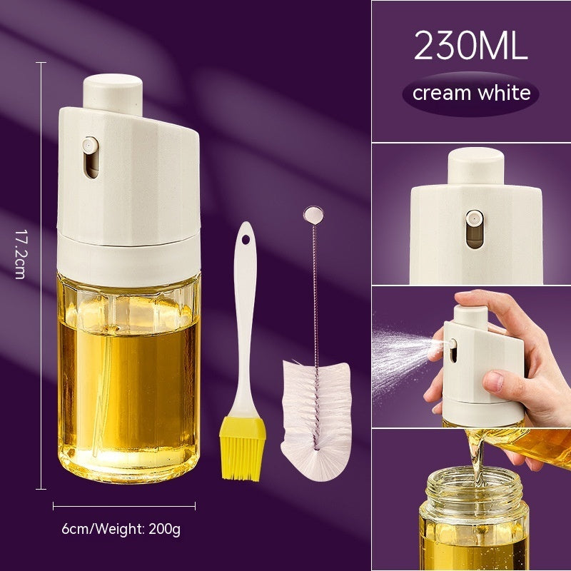 Kitchen Gadget 2-in-1 Glass Oil Bottle Press Oil Dispenser Barbecue Fuel Injector 6583cb0e 4d0a 4759 a2ce 7a0552536bd9 trans