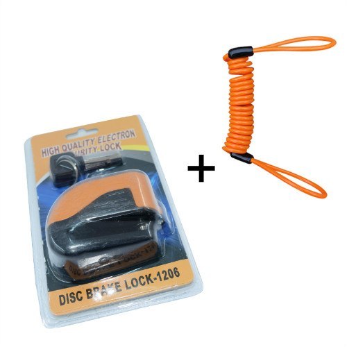 Motorcycle alarm disc brake lock anti-theft lock 658764505197