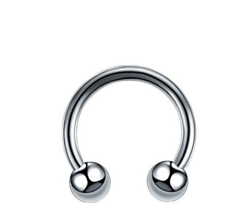 Titanium Steel Double-sided Ball Ear Bone Stud Dumbbell Earrings 65acc83c 723a 4376 acfa 0f65e43419ef