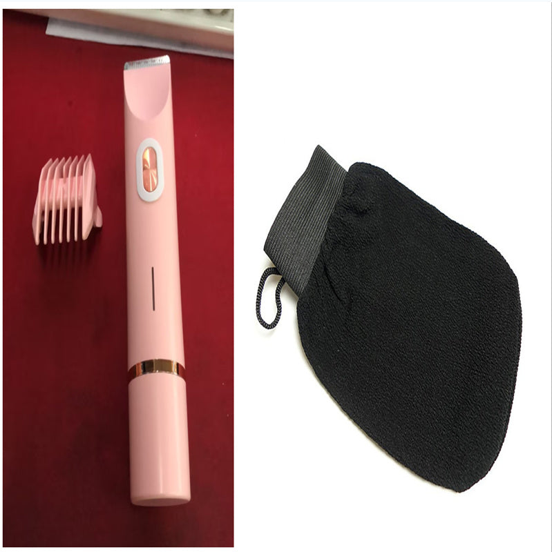 2 In 1 Hair Remover Women's Double Head Shaver Private Pubic Hair Trimmer Electric Razor Wet Dry Electric Body Hair - HD Wireless Product #11