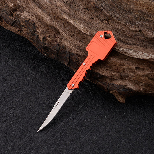 Gang Head Worker Aluminum Key Knife Folding Knife Mini Foldable Portable Knife Outdoor Multi-functional Fruit Knife Stainless