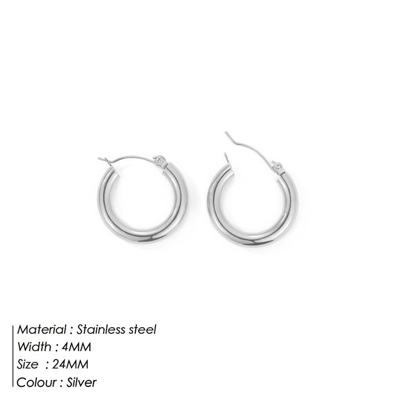 Simple Round Hoop Earring Personality 65b54c32 2814 4ffd a85a ceaabf16d724