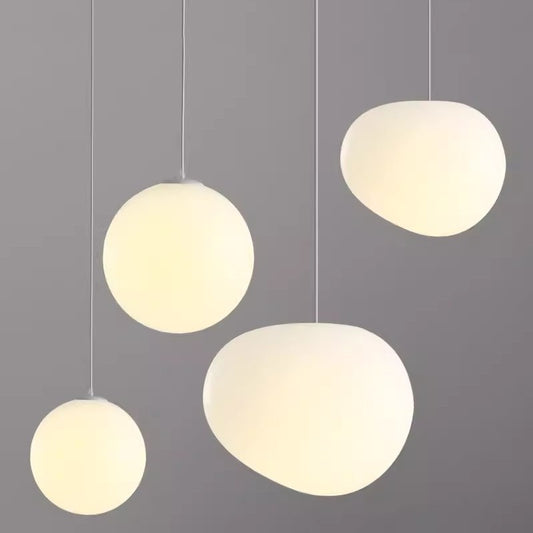 Simple Milky White Pebble Chandelier Restaurant Window Shop Light 65b65a7f 75b3 4e0e bb87 b0ea92087fcb trans