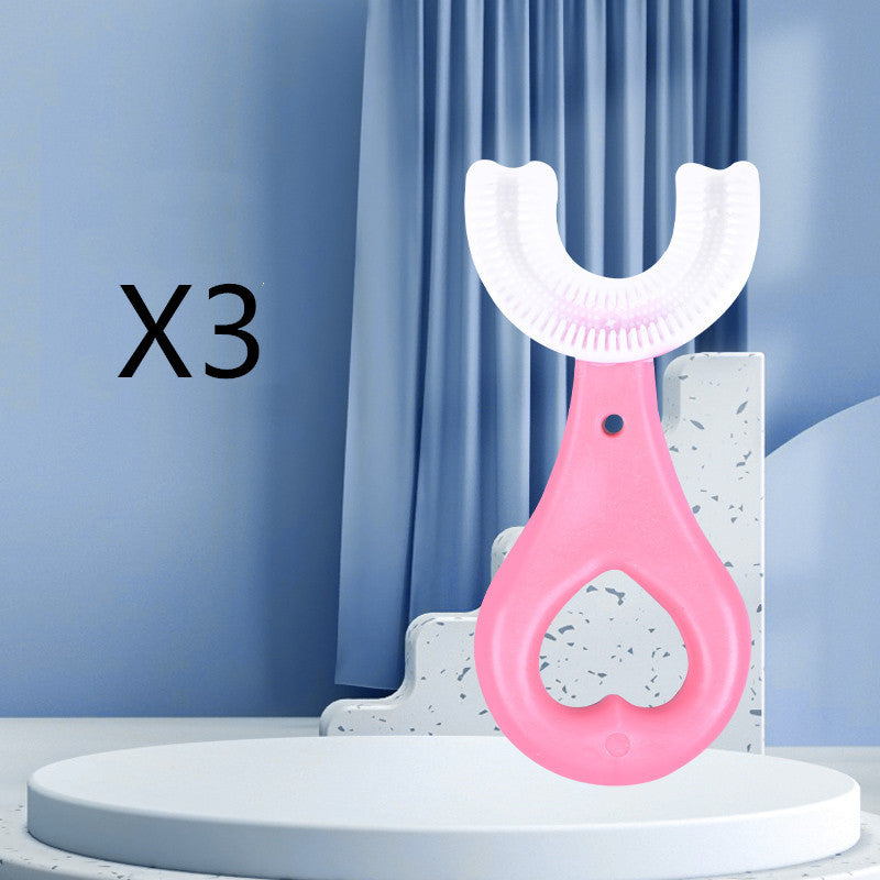 Children's U-shaped Food Grade Soft Rubber Toothbrush 65c50130 c922 4255 83fa 9eb24dff39de