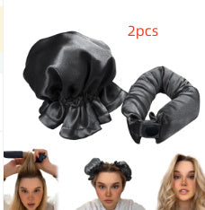 New Heatless Curl Stick With Cloth Cover Cute Ball Head Hair Curler Headband Hair Rollers Wave Form Curling Rod Hair Style To