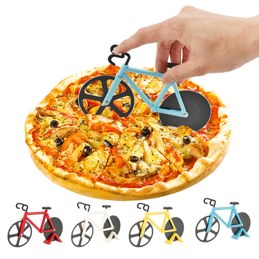 Pizza Cutter Stainless Steel Bicycle Shape Wheel Bike Roller Pizza Chopper Slicer Pizza Cutting Knife Kitchen Tools 65df3160 