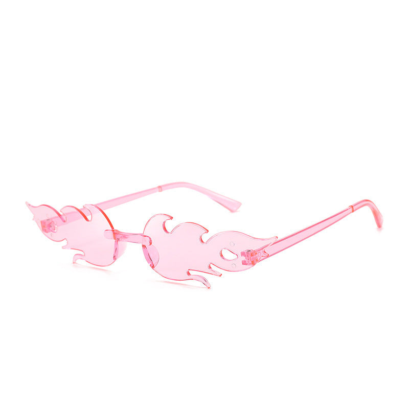 Flame Sunglasses Frameless Personality Colorful 65e30fe5 e6ab 4d3a 8465 7eac4acfc429