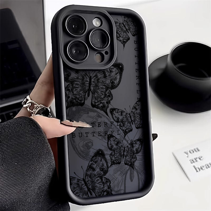 Retro Butterfly Print Drop-resistant Phone Case 6609186e 1262 472d 816f e48fc0ee2bd6
