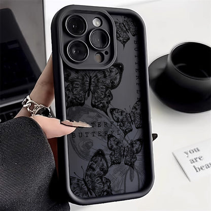 Retro Butterfly Print Drop-resistant Phone Case 6609186e 1262 472d 816f e48fc0ee2bd6