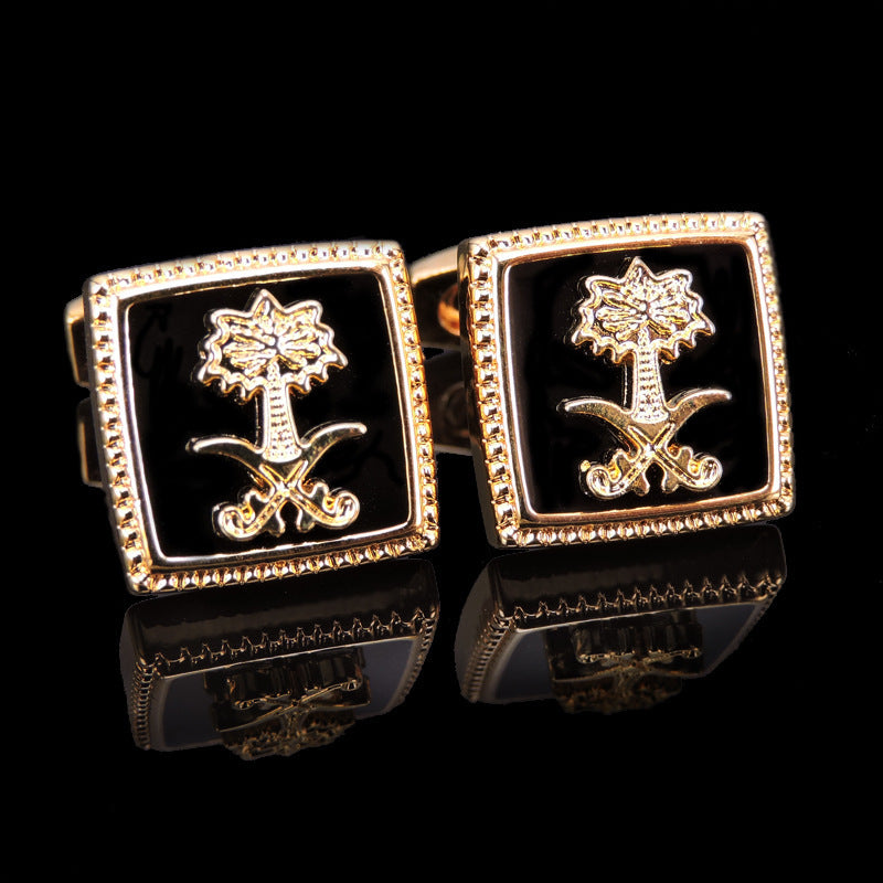 Men's Shirt French Cufflinks High Quality Enamel Vintage Pattern Laser Metal Cube Cufflinks 660aa16e 4bef 4bf4 8c1b f9c402f31