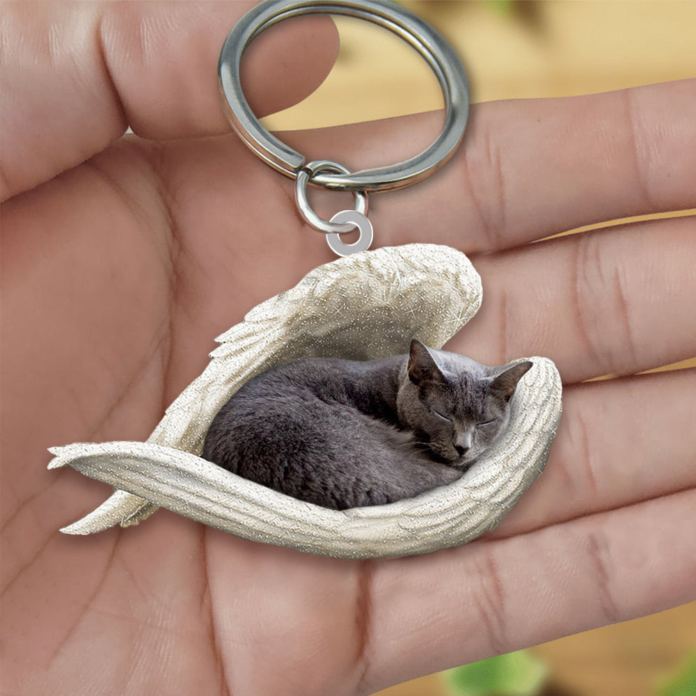 New Unique Dogs And Cats Sleeping Angel Pendant Car Key Ring 6610e72b becb 49c6 9c5d 15a22f7b8be3