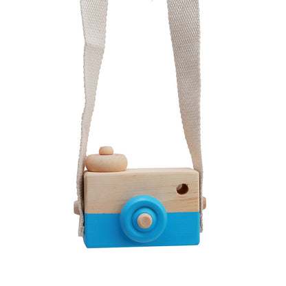 Cute Wooden Camera Toys Baby Kid Hanging Photography Prop Decoration Educational Outdoor Activity Toy Children's Day Happy Gi