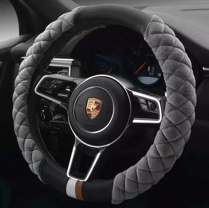 Universal Car Steering Wheel Cover Winter Decoration Cute 38cm Plush Footprint Auto Automobile Vehicle Steering Wheel Protect