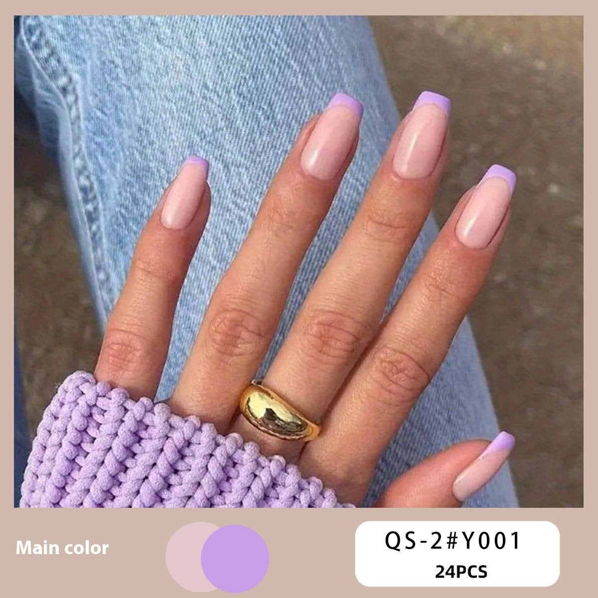 Women's European, American And French Style Pieces Fake Nail Patch 662efd0a 4fe2 4723 ba40 8ed9097fe244 trans